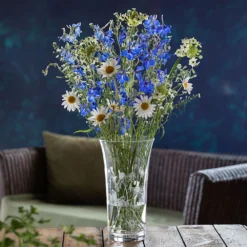 Bloom Flared Vase Bees & Rudbeckia -Best Glassware Store bloom bees square