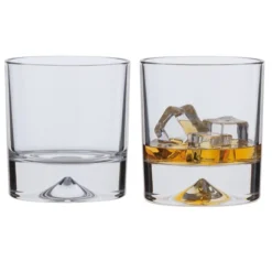 Dimple Double Old Fashioned Whisky Glass, Set Of 2