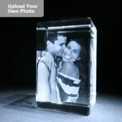 Large Laser Photo Gift Block - Tower (Free Text Engraving Available) - Standard Delivery Will Be 3 Working Days. -Best Glassware Store largetower2