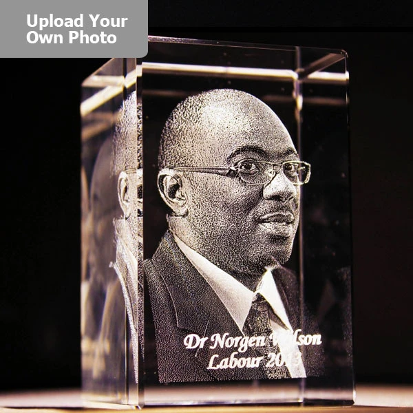 Medium Laser Photo Gift Block - Tower (Free Text Engraving Available) - Standard Delivery Will Be 3 Working Days. 3 Medium Laser Photo Gift Block - Tower (Free Text Engraving Available) - Standard Delivery Will Be 3 Working Days. - Image 3