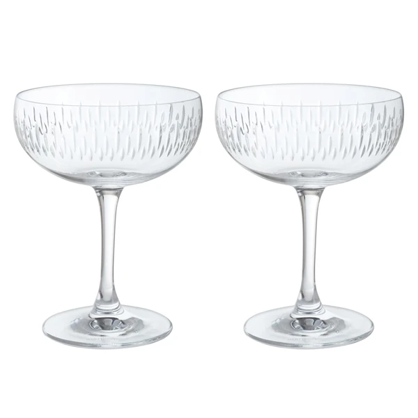 Limelight - Mitre Champagne Saucer, Set Of 2 1 Limelight - Mitre Champagne Saucer, Set Of 2