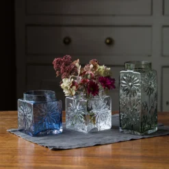 Marguerite Square Vase Clear -Best Glassware Store marguerite square 2