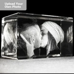 Medium Laser Photo Gift Block - Rectangle (Free Text Engraving Available) - Standard Delivery Will Be 3 Working Days. -Best Glassware Store medrect3