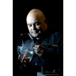 The Lion Fish - Large Vase Ed: 10 -Best Glassware Store nick engraving 6