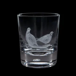 Hand Engraved Game Partridge Tumbler