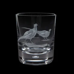 Hand Engraved Game Pheasant Tumbler