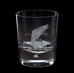 Hand Engraved Salmon Tumbler