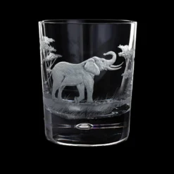 Hand Engraved Majestic Wildlife Elephant Tumbler