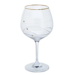Glitz Gold Gin & Tonic Copa, Set Of 2 -Best Glassware Store st3305 13 p glitz gold copa empty co lr