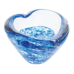 Sapphire Mini Heart Bowl -Best Glassware Store u12021 mini heart bowl sapphire co 2